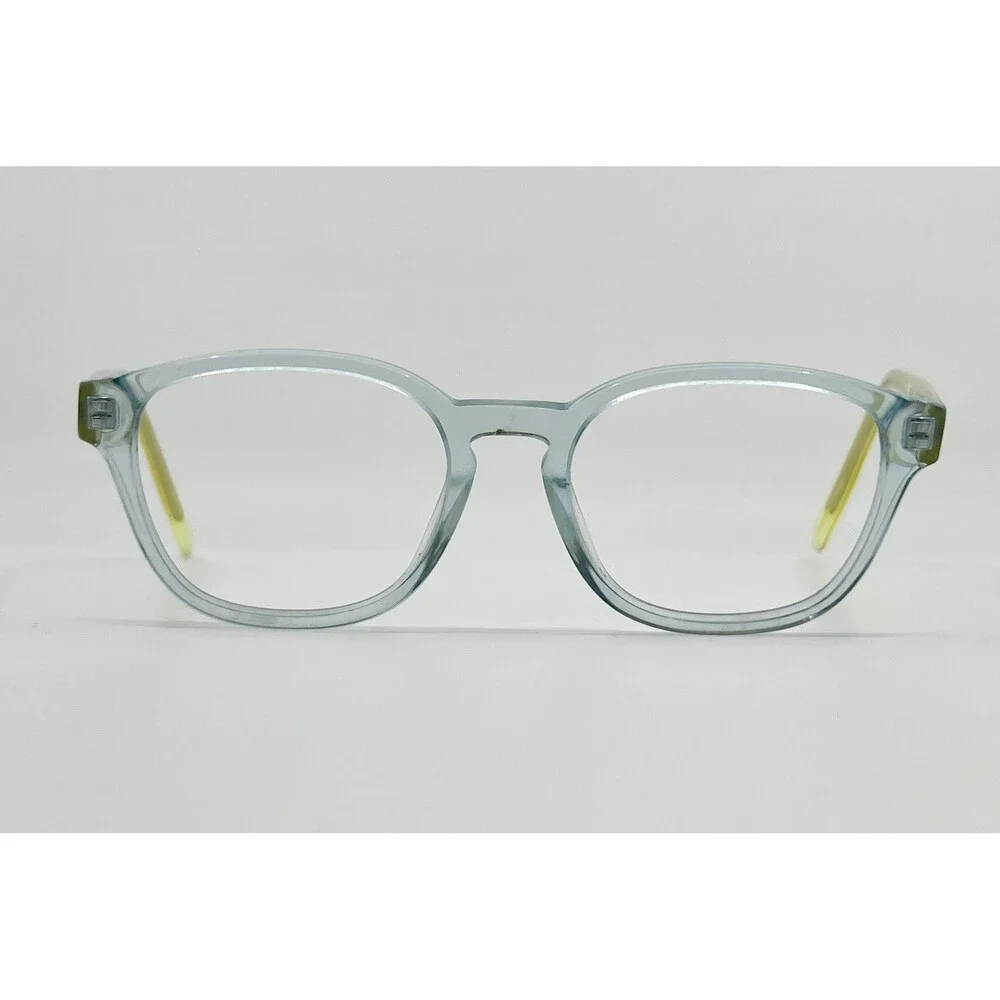 Puma Eyeglasses Kids Blue Yellow Square PE0111O 004 42-17-130